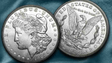 1921 Morgan Silver Dollars