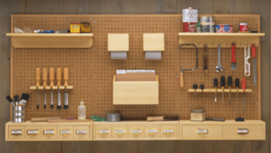 Pegboard Storage