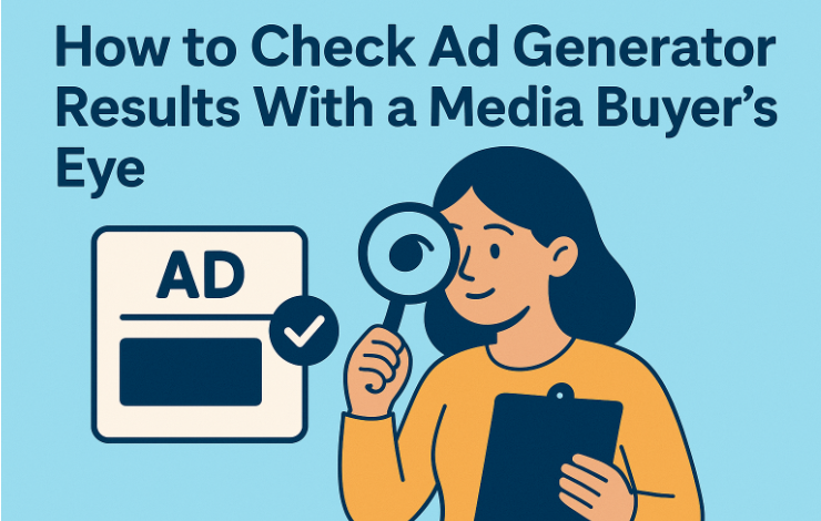 How to Check Ad Generator Results With a Media Buyer’s Eye